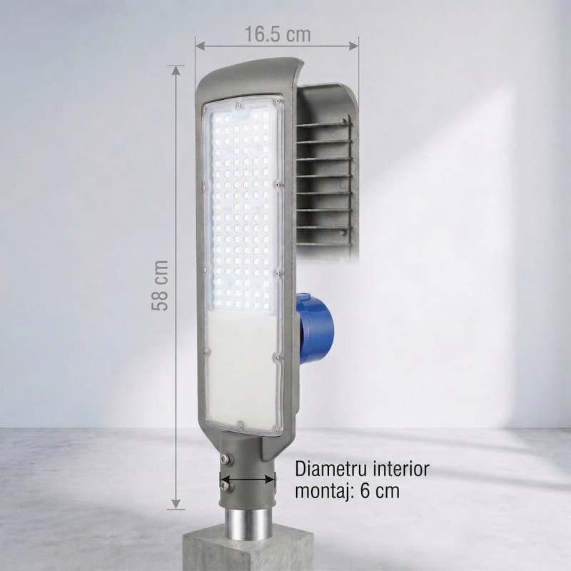 Corp de Iluminat Stradal LED 150W cu Senzor Crepuscular Corp de Iluminat Stradal LED 150W cu Senzor Crepuscular