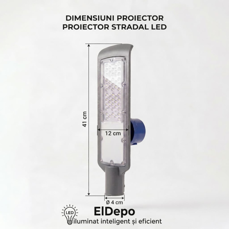 Lampa Stradală LED 50W cu Senzor Crepuscular