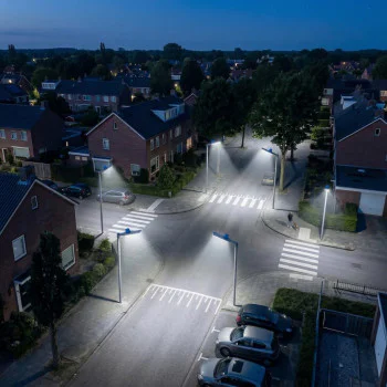 Proiector Stradal LED 100W cu Senzor Crepuscular