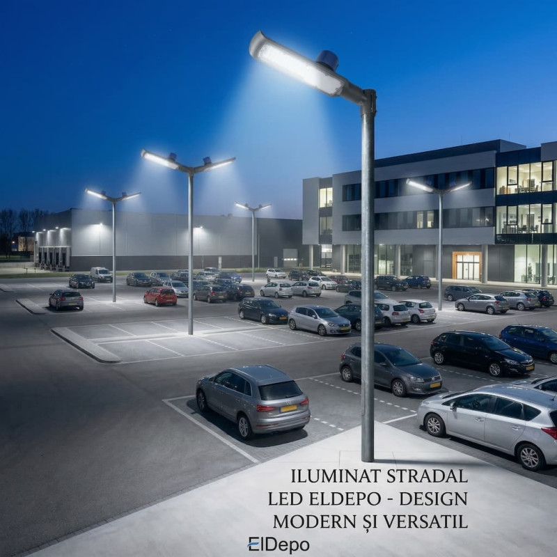 Proiector Stradal LED 100W cu Senzor Crepuscular Proiector Stradal LED 100W cu Senzor Crepuscular