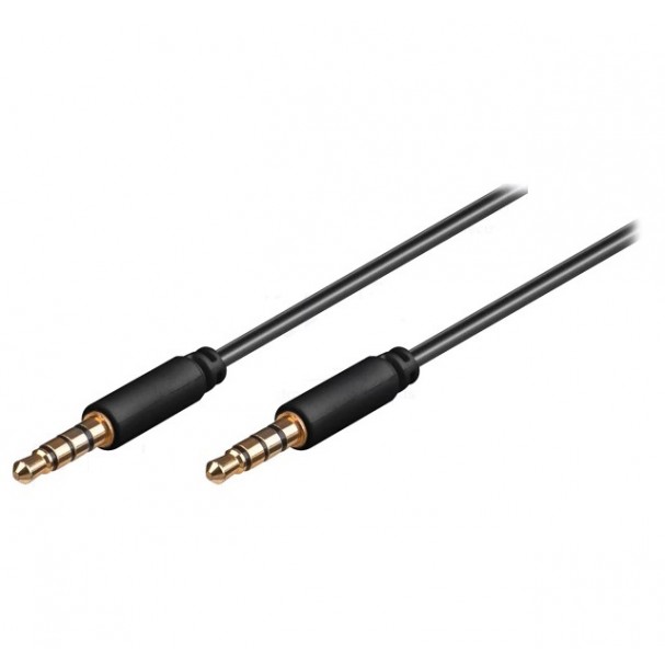 Cablu Jack 3.5mm tata-tata, 1.5m, negru