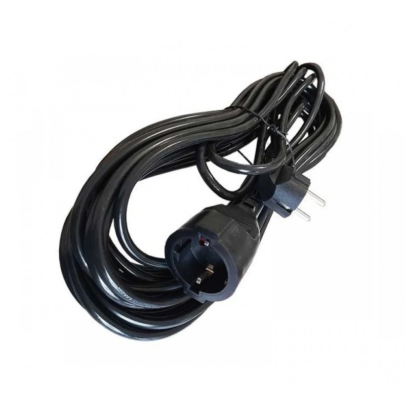Cablu prelungitor 3x2.5mm cu cupla, 5m, negru