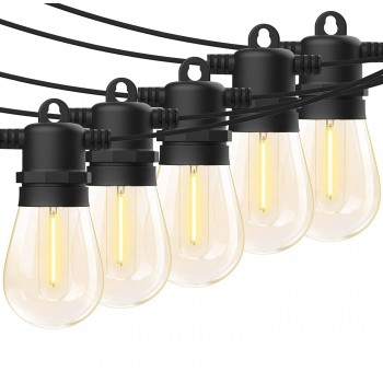Ghirlanda luminoasa terasa, cu pendule, lumina calda, dulie E27, 20 becuri, 10 metri