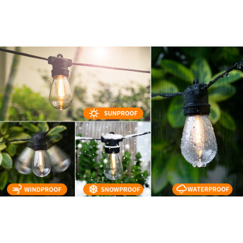 Ghirlanda luminoasa terasa, cu pendule, lumina calda, dulie E27, 20 becuri, 20 metri Ghirlanda luminoasa terasa, cu pendule, lumina calda, dulie E27, 20 becuri, 20 metri