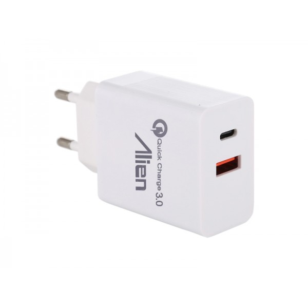 Incarcator priza, Quick Charge 3.0, PD Charge, USB + tip C
