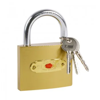 Lacat din otel galben, 63mm, 4 chei