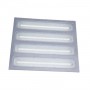 Panou incastrat, LED, 96W, 60x60 cm, tip grilaj, 9600Lm, 6500K