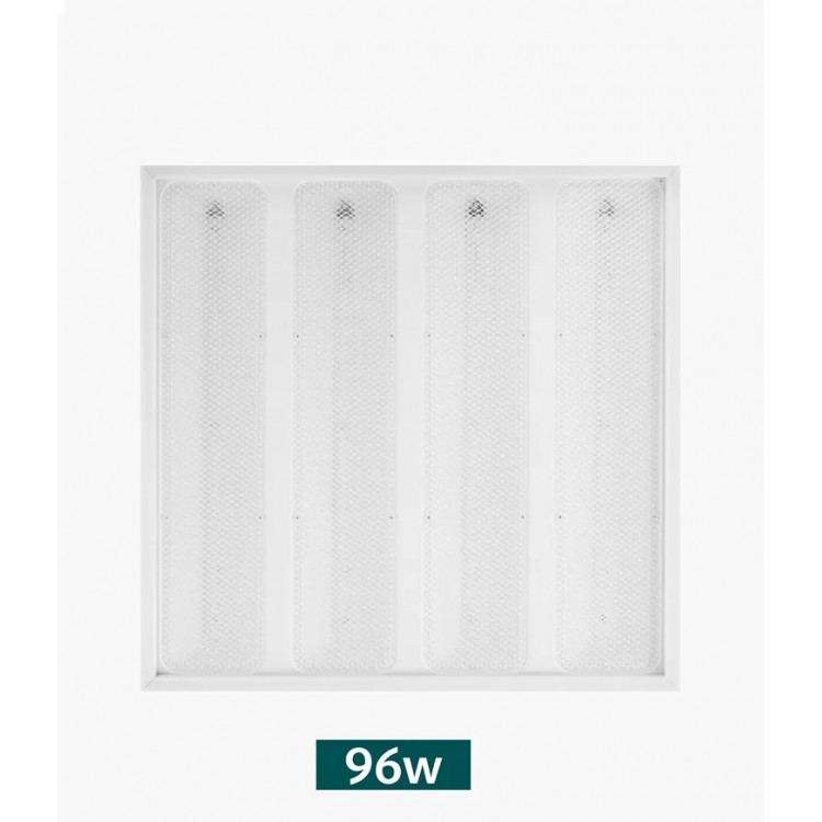 Panou incastrat, LED, 96W, 60x60 cm, tip grilaj, 9600Lm, 6500K