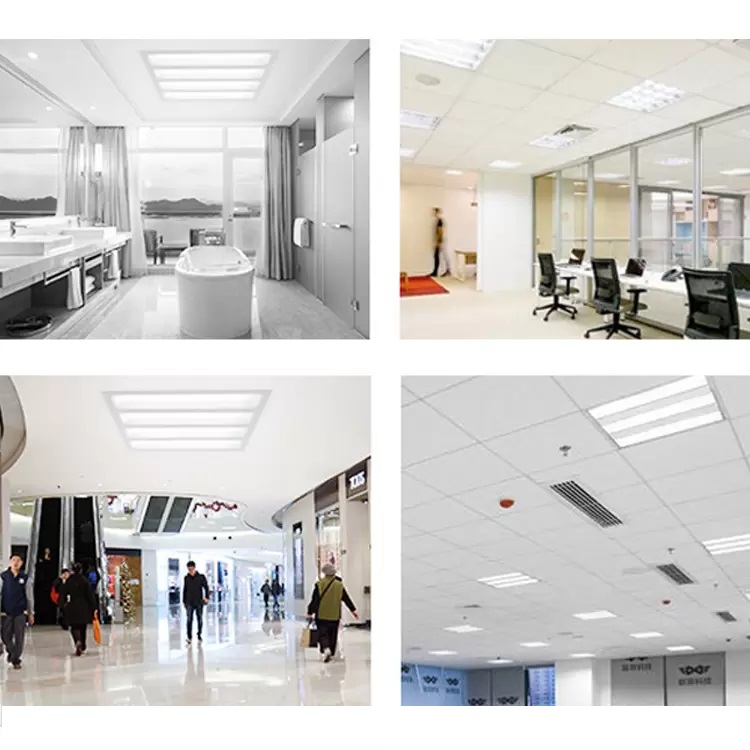 Panou incastrat, LED, 96W, 60x60 cm, tip grilaj, 9600Lm, 6500K