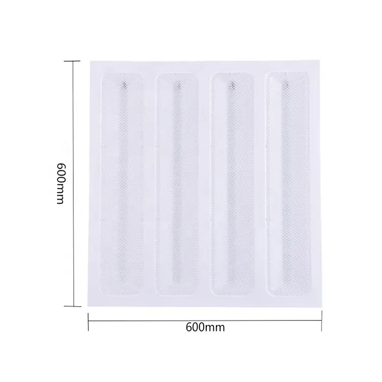 Panou incastrat, LED, 96W, 60x60 cm, tip grilaj, 9600Lm, 6500K
