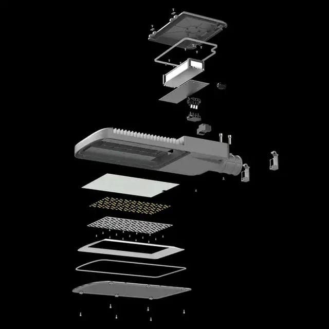 Lampa LED, 200W, iluminat stradal, 28000Lm, IP65, 6500K, sticla securizata