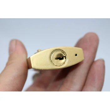 Lacat din otel galben, 38mm, 3 chei