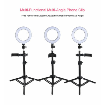 Lampa circulara fotografica si make-up, suport telefon selfie, 45CM diametru, cu telecomanda si trepied inclus