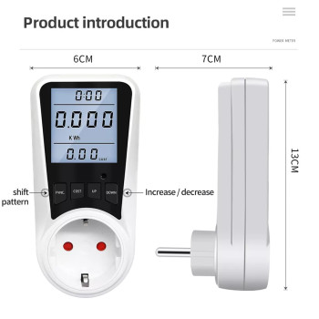 Contor digital consum energie AH-3A, ecran digital, max.16A