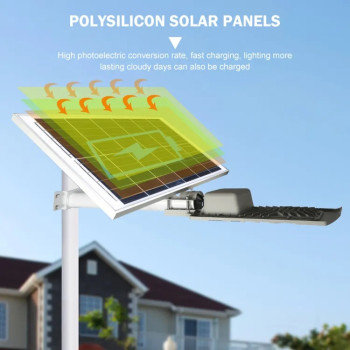 Lampa solara stradala, LED SMD, cu panou si telecomanda, IP66, 100W Lampa solara stradala, LED SMD, cu panou si telecomanda, IP66, 100W