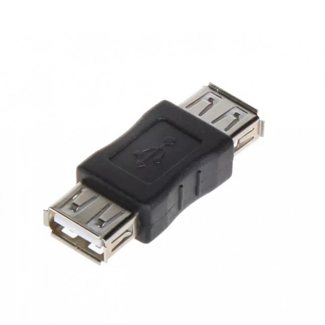 Adaptor USB mama - USB mama, negru Adaptor USB mama - USB mama, negru