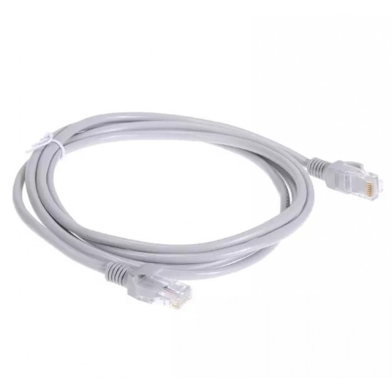 Cablu UTP cu mufe  patch cord CAT5E 2m, alb