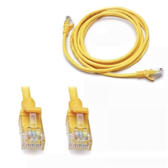 Cablu UTP cu mufe patch cord CAT5E 5m, intex, portocaliu