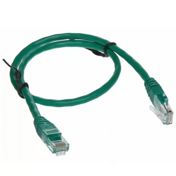 Cablu UTP cu mufe patch cord CAT5E 0.5m, verde