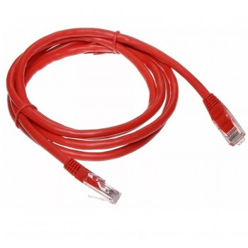 Cablu UTP cu mufe patch cord CAT5E 1.5m, rosu