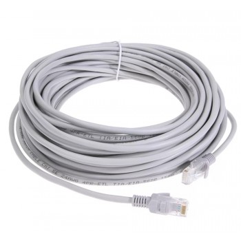 Cablu UTP cu mufe patch cord CAT5E 10m, alb