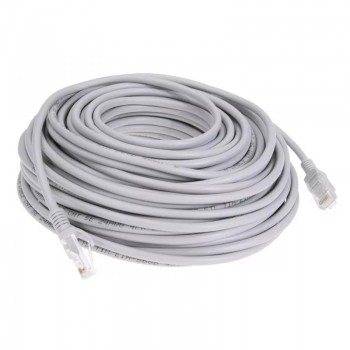 Cablu UTP cu mufe patch cord CAT5E 20m, alb
