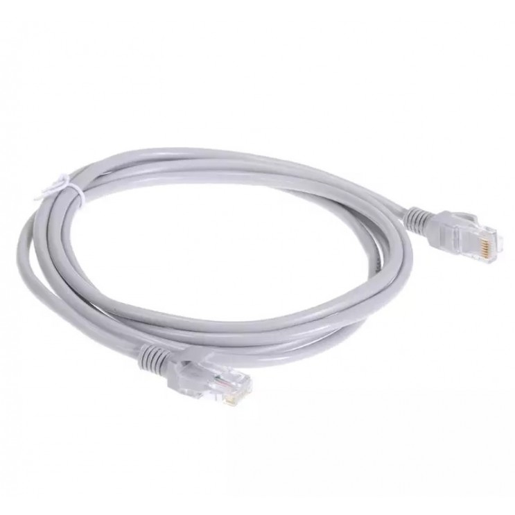 Cablu UTP cu mufe  patch cord CAT5E 2m, alb