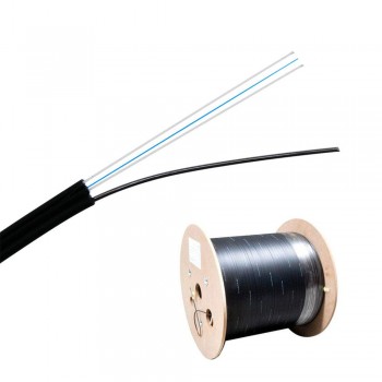 Cablu fibra optica FTTH, cu sufa, manta ignifuga, 2000 metri/rola