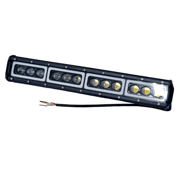 Proiector auto, led bar, bicolor, 600W 46CM, IP67, 10-30V, Hiper lupa 9D