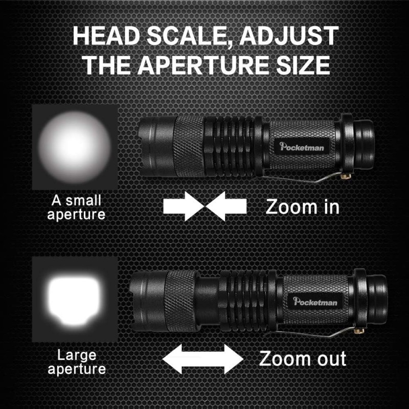 Lanterna LED, tactica de buzunar, 9 cm, cu buton ON/OFF, aluminiu Lanterna LED, tactica de buzunar, 9 cm, cu buton ON/OFF, aluminiu
