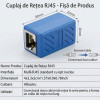 Set 10 bucăți Adaptor Conector UTP/FTP pentru Cablu Internet, Cuplă Prelungitor Rețea RJ45, 8 Pini