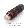 Cuplă RJ45 de Exterior pentru Prelungire Cablu Rețea UTP/FTP, CAT5e/CAT6, IP68