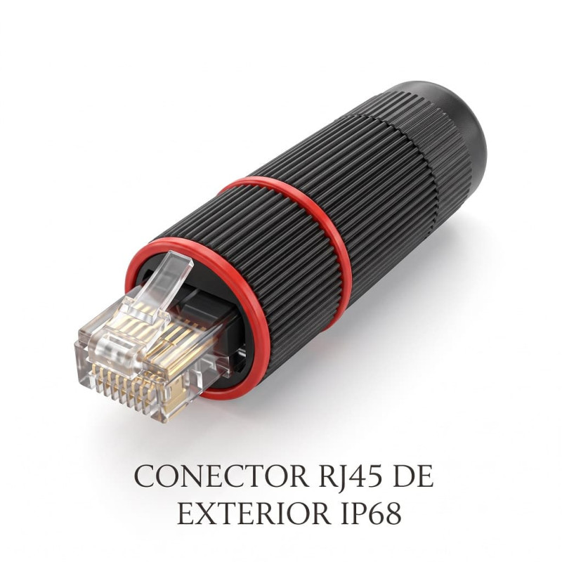 Cuplă RJ45 de Exterior pentru Prelungire Cablu Rețea UTP/FTP, CAT5e/CAT6, IP68