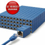Set 100 bucăți Adaptor Conector UTP/FTP pentru Cablu Internet, Cuplă Prelungitor Rețea RJ45, 8 Pini