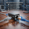 Adaptor prelungire cablu retea, UTP / FTP / RJ45, CAT5e, CAT6, CAT6A, ecranare full-metal, aluminiu Adaptor prelungire cablu retea, UTP / FTP / RJ45, CAT5e, CAT6, CAT6A, ecranare full-metal, aluminiu