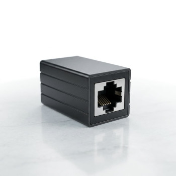 Adaptor prelungire cablu retea, UTP / FTP / RJ45, CAT5e, CAT6, CAT6A, ecranare full-metal, aluminiu