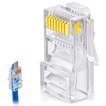 Set cleste sertizare + 10 conectori UTP Pass Through