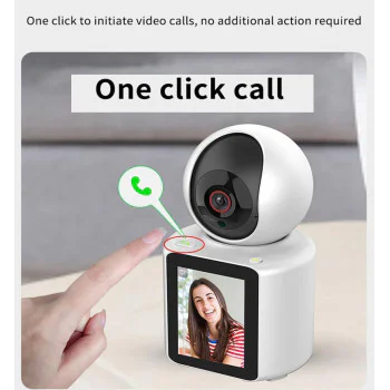 Camera de supraveghere, cu apelare bidirectionala, monitorizare video si audio,  baby monitor FULL HD, 3MP, ecran si senzor miscare