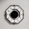 Ceas de perete decorativ, metal și MDF, design geometric 3D octogonal, cadran deschis, mecanism Quartz, 55 cm, Negru/Alb Ceas de perete decorativ, metal și MDF, design geometric 3D octogonal, cadran deschis, mecanism Quartz, 55 cm, Negru/Alb