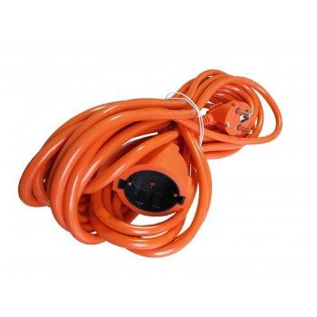 Cablu prelungitor 3x1.5mm cu cupla, 10m, portocaliu