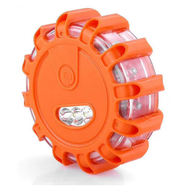 Lampa semnalizare LED, avertizare urgenta, cu baza magnetica si functie lanterna, ABS/Policarbonat, lumina rosie