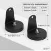 Set 2 Suporturi Magnetice L-Shape pentru Proiectoare LED și Antene Auto, Bază 6.5cm, Protecție Vopsea Set 2 Suporturi Magnetice L-Shape pentru Proiectoare LED și Antene Auto, Bază 6.5cm, Protecție Vopsea