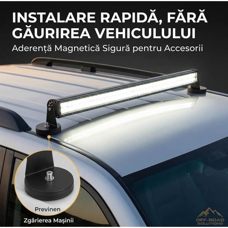 Set 2 Suporturi Magnetice L-Shape pentru Proiectoare LED și Antene Auto, Bază 6.5cm, Protecție Vopsea Set 2 Suporturi Magnetice L-Shape pentru Proiectoare LED și Antene Auto, Bază 6.5cm, Protecție Vopsea