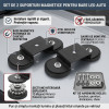 Set 2 Suporturi Magnetice Premium Tip Pod pentru Bară LED Auto, Forță 95 Kg, Fără Găurire, Negru