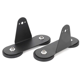 Set 2 Suporturi Magnetice Heavy-Duty cu Bază Dublă pentru Bară LED și Proiectoare, Fără Găurire