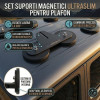 Set 2 Suporturi Magnetice Plate pentru Bară LED Off-Road, Prindere Extra Puternică, Aerodinamic