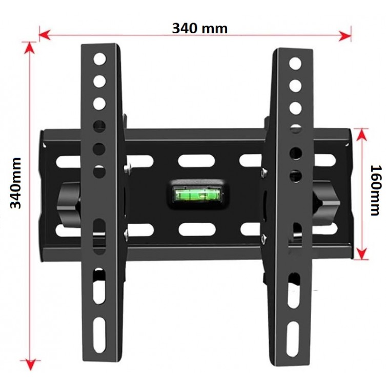 Suport TV de Perete Fix, cu inclinare, pentru LED/LCD/Smart TV, Max 65kg, VESA 340x410 Suport TV de Perete Reglabil cu Braț, pentru LED/LCD/Smart TV, Max 65kg, VESA 340x410