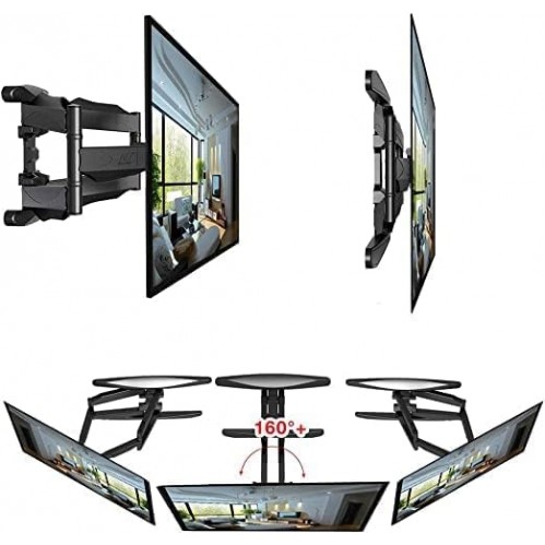 Suport TV de Perete Reglabil cu Braț, pentru LED/LCD/Smart TV, Max 45kg, VESA 600x400