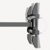 Suport TV, de perete, 75"-120", cu brat dublu robust, Full Motion, ecran curbat, LED/LCD/PLASMA/CURVED