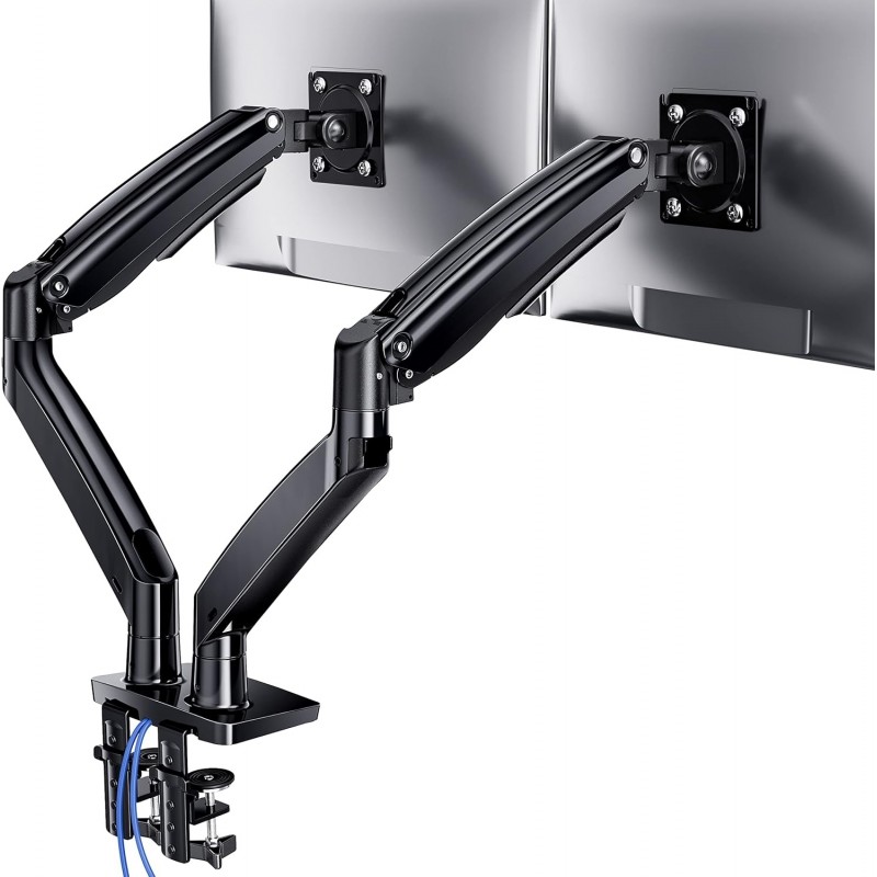 Suport Monitor Dublu de Birou Reglabil cu Braț, pentru Monitor/TV, 14-32 Inch Suport Monitor Dublu de Birou Reglabil cu Braț, pentru Monitor/TV, 14-32 Inch